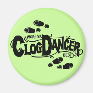 Clogging Vintag Clog Dancer Magnet