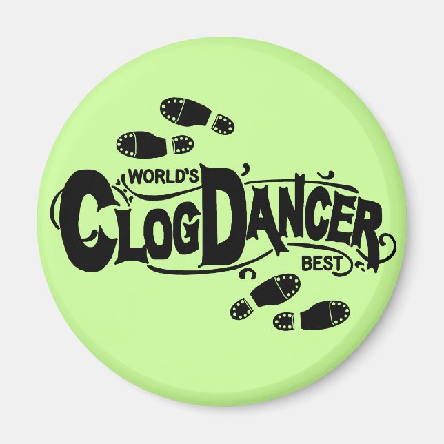 Clogging Vintag Clog Dancer Magnet (Vorne)