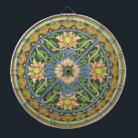 Cloisonne China Patter Asian Oriental Dartscheibe<br><div class="desc">Dieses orientalische Blumendesign ist ein wunderschönes,  grünes antikes Muster,  basierend auf einem Stoffmuster,  einer alten chinesischen Kunstform.</div>