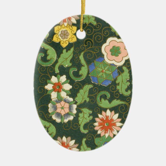 Cloisonne China Patter Asian Oriental Keramik Ornament (Vorne)