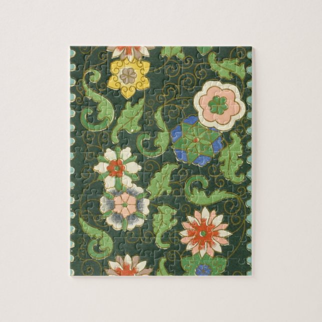 Cloisonne China Patter Asian Oriental Puzzle (Vertikal)