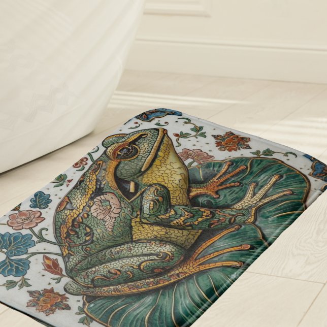 Cloisonne Frog on Lily Pad Badematte (Von Creator hochgeladen)