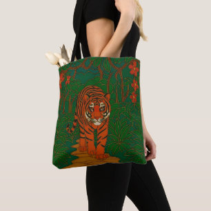 Cloisonne Kunst Tiger auf dem Dschungelpfad