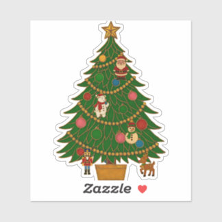 Cloisonne-Kunst-Weihnachtsbaum-Figurenschmuck Aufkleber