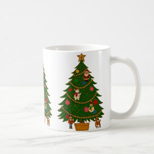 Cloisonne-Kunst-Weihnachtsbaum-Figurenschmuck Kaffeetasse