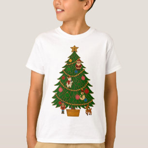 Cloisonne-Kunst-Weihnachtsbaum-Figurenschmuck T-Shirt