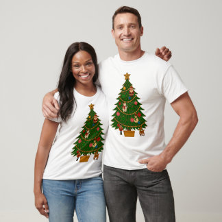 Cloisonne-Kunst-Weihnachtsbaum-Figurenschmuck T-Shirt