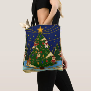 Cloisonne Kunst Whimsical Wald Klassisches Weihnac