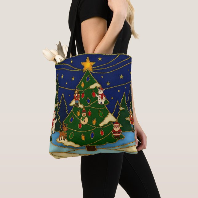 Cloisonne Kunst Whimsical Wald Klassisches Weihnac (Von Nahem)