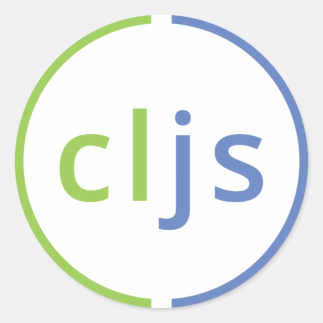 ClojureScript Sticker (Vorderseite)