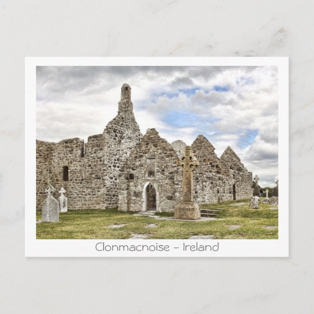 Clonmacnoise - Irland Postkarte (Vorderseite)