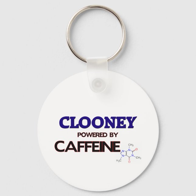 Clooney powered by Coffein Schlüsselanhänger (Vorderseite)