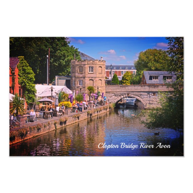 Clopton Bridge River Avon Stratford Upon Avon Fotodruck (Vorne)