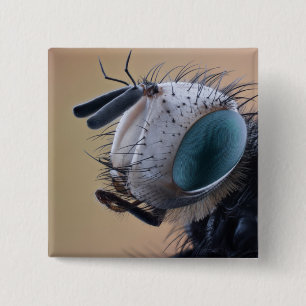 Close-up Insect Head Button