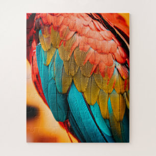 Close Up Parrot Bird Feathers Puzzle