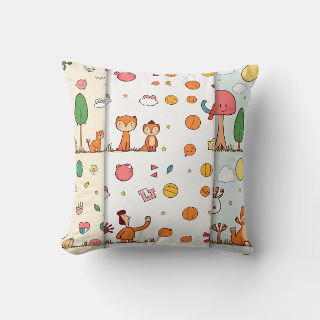 Close-Up Portrait of a Sweet-Faced Dog Kissen (Vorderseite)