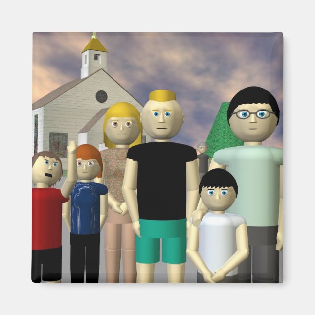 Closed Beach-Magnet Magnet (Vorne)