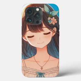 Closed Eyes Girl　iPhone / iPad ケース Case-Mate iPhone Hülle