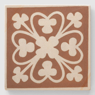 Closed Irish Celtic Art Design Red Steinuntersetzer