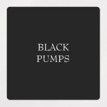 Closet Black Shoe Classification Labels