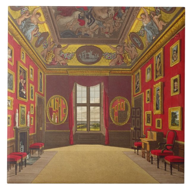 Closet des Königs, Windsor Schloss, von Fliese (Vorderseite)