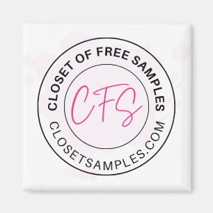 Closet of Free Samples Logo 2021 Edition Magnet