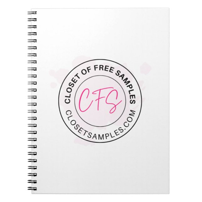 Closet of Free Samples Logo 2021 Edition Notizblock (Vorderseite)