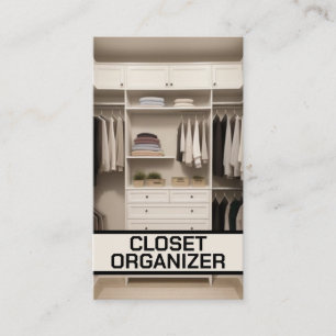 Closet Organizer Beruflich Visitenkarte