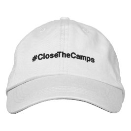 #CloseTheCamps - politischer Protest Bestickte Baseballkappe