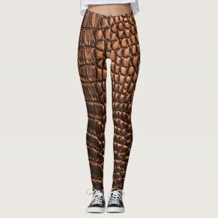 Closeup: Krokodilledertextur. Leggings