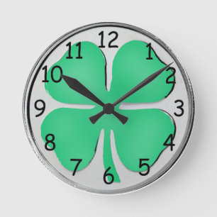 Closing Irish Wall Clock Runde Wanduhr