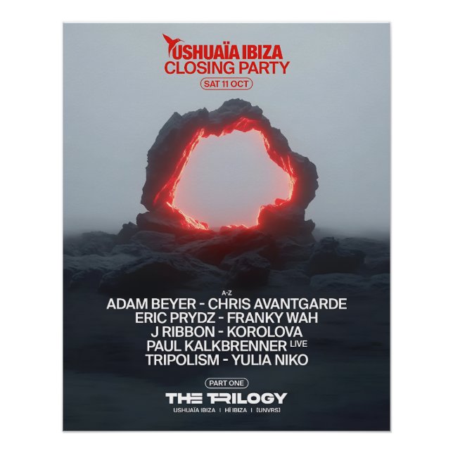 Closing Party Ushuaïa Ibiza Poster (Vorderseite)