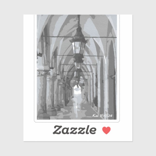 Cloth Hall Kraków, Polen Aufkleber (Blatt)