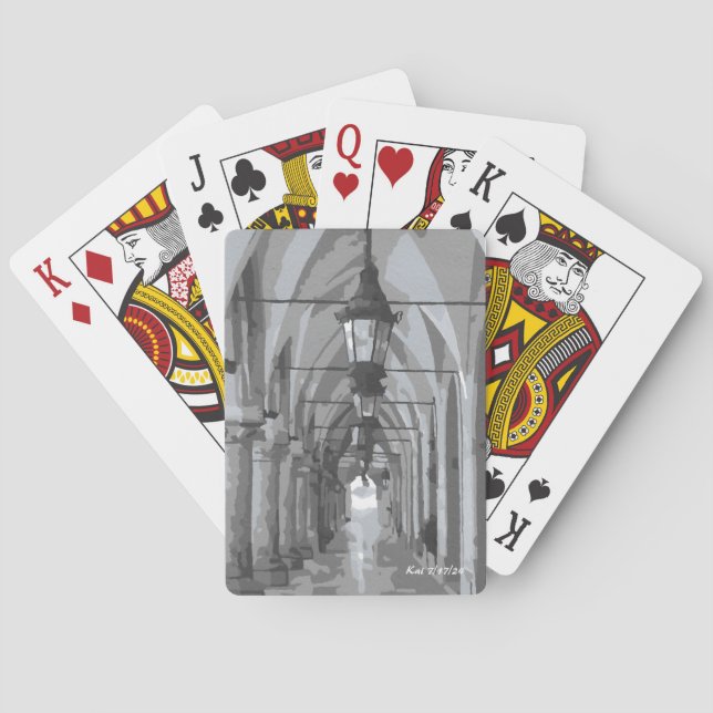 Cloth Hall Kraków, Polen Spielkarten (Rückseite)