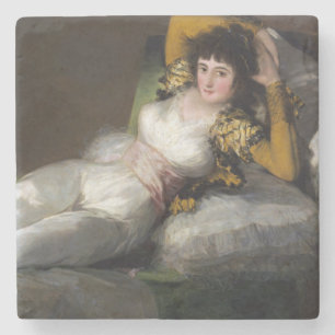 Clothed Maja (von Francisco Goya) Steinuntersetzer