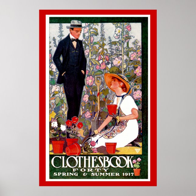 Clothesbook 40: Frühjahr und Sommer 1917 Poster (Vorne)