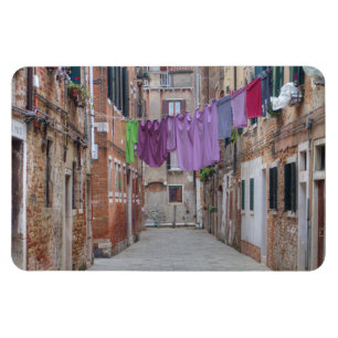 Clotheseleine in Venedig, Italien Magnet