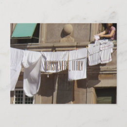 Clothesline, Trastevere, Italien Postkarte