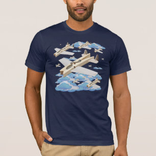 Clothespin-Flugzeuge T-Shirt