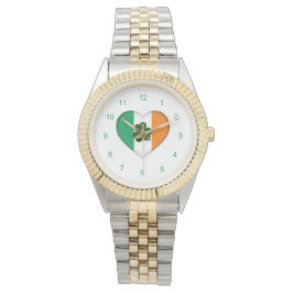 Clou mit Irish Heart Kleeblatt Watch Armbanduhr