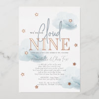 Cloud 9 Blaue Wolken Junge Baby Shower per Post