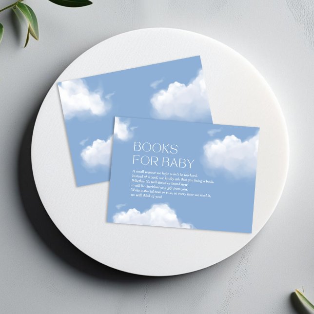 Cloud 9 Blue Baby Boy Shower Books for Baby Begleitkarte (Von Creator hochgeladen)