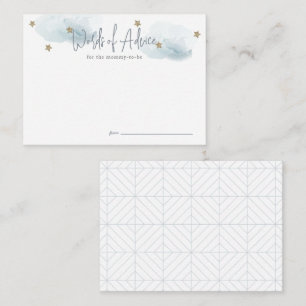 Cloud 9 Blue Baby Duschberatung Begleitkarte