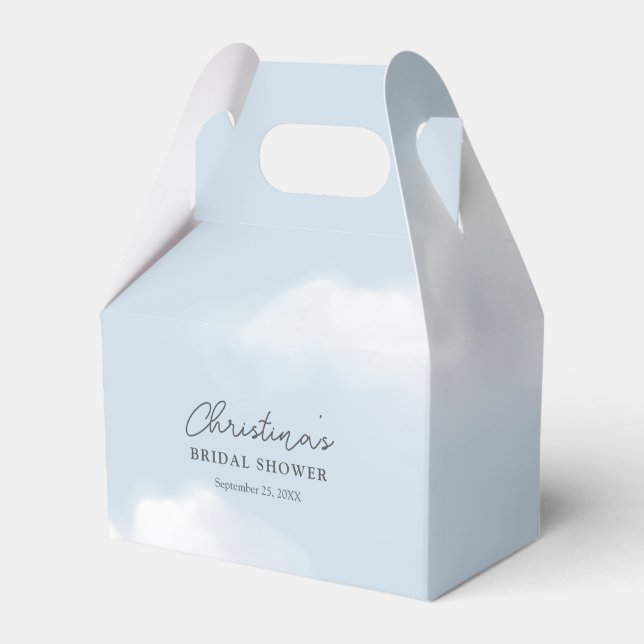 Cloud 9 Blue Brautparty Geschenkschachtel (Vorderseite)