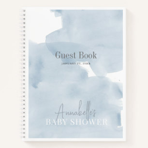 Cloud 9 Blue Sky Boy Baby Shooter Guest Book Notizbuch