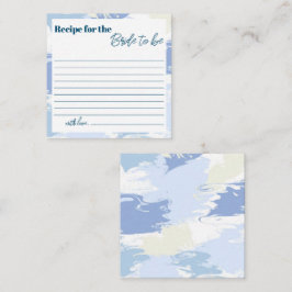 Cloud 9 Brautparty Rezept für Braut Begleitkarte
