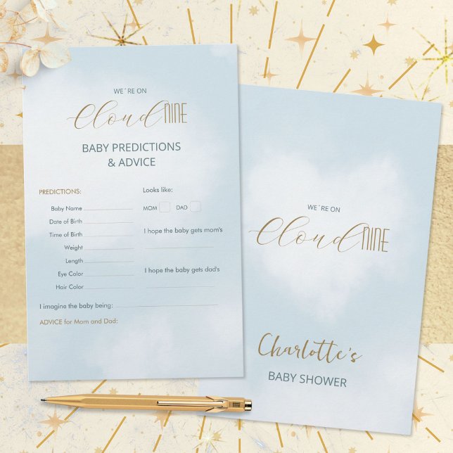 Cloud 9 Celestial Baby Shower Vorhersagen & Ratsch (Cloud 9 Celestial Baby Shower Predictions & Advice ©Susanne Sachers - Sunny Mind 🌞)