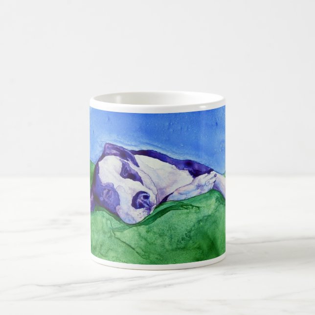 "Cloud 9" gemischte Rasse Hunde-Tasse Kaffeetasse (Mittel)