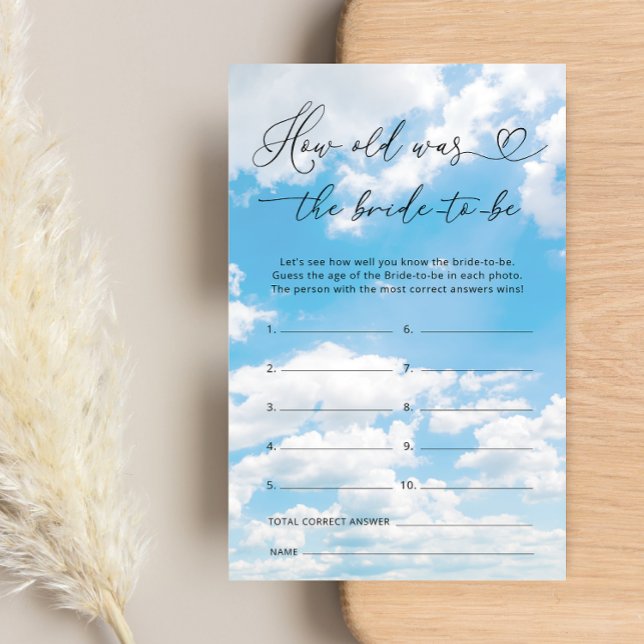 Cloud 9 Wie alt war die Braut zu sein Bridal Game (Von Creator hochgeladen)