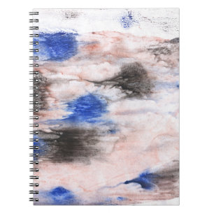 Cloud-Abstraktion. Abstrakter Aquarell Notizblock